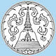 Seal Nakhon Pathom emblem province of Thailand