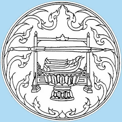 Ratchaburi seal emblem province of Thailand