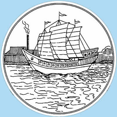 Samut Sakhon seal province of Thailand Maenam Tha Chin