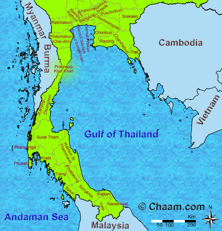 Thailand map